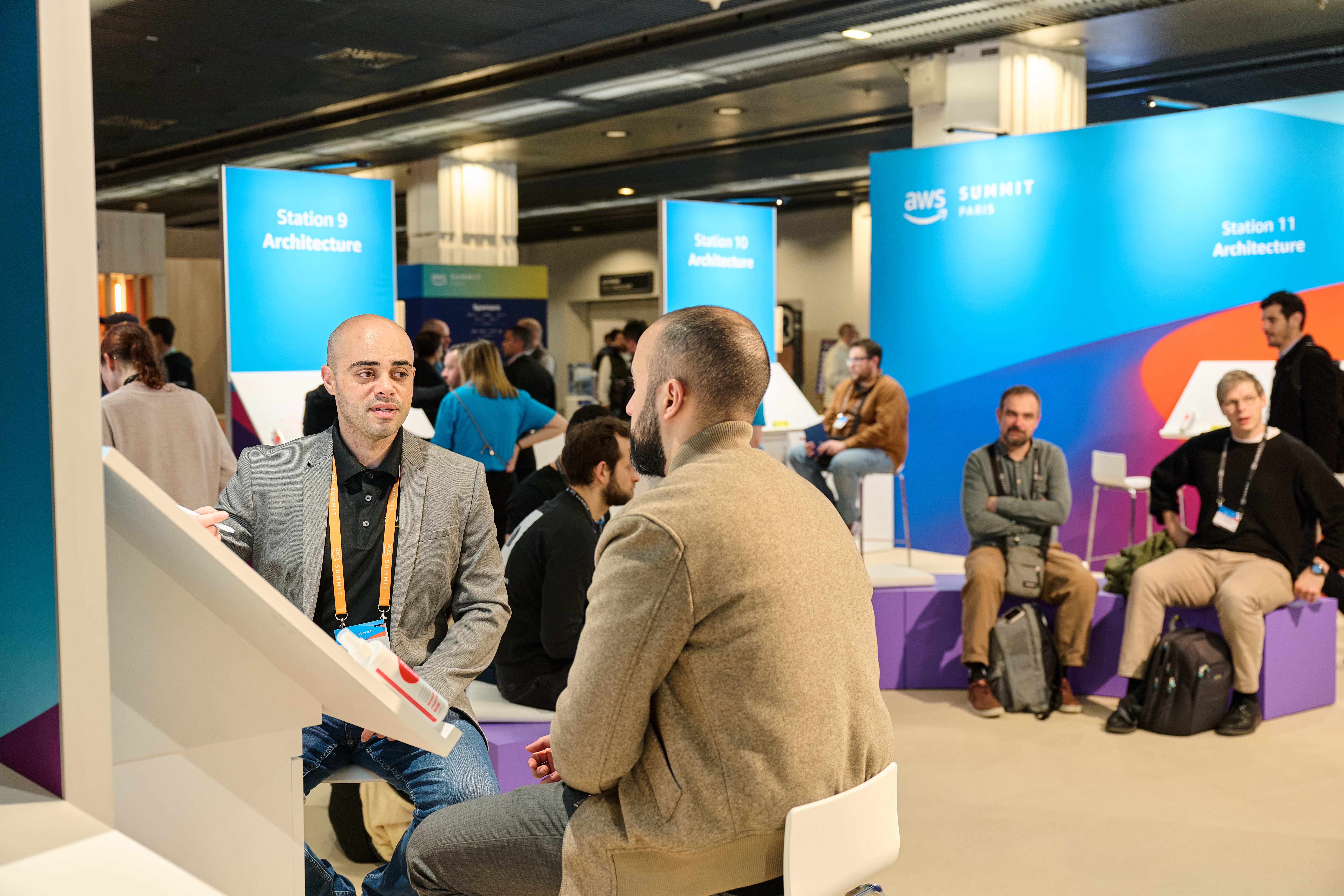 Ramzi Trabelsi speaking at AWS Summit Paris 2024